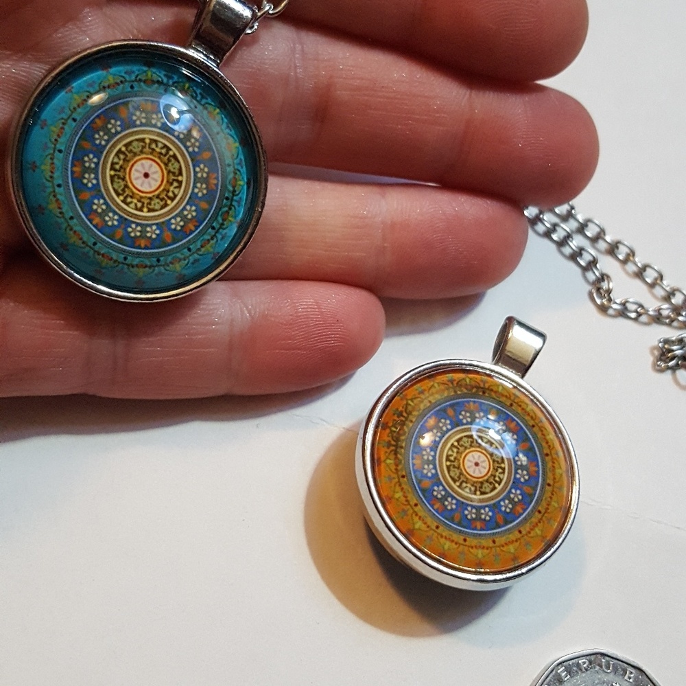 Spinning Buddism necklace